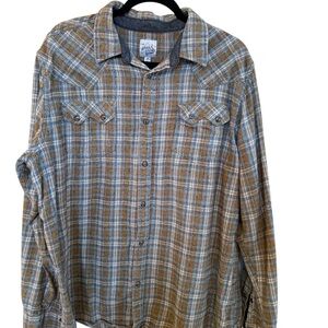 Men's Plaid Casual Button Down Shirt